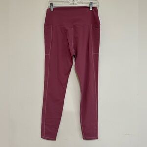 Fandimu women tummy control legging. Size XL. Pink purple color